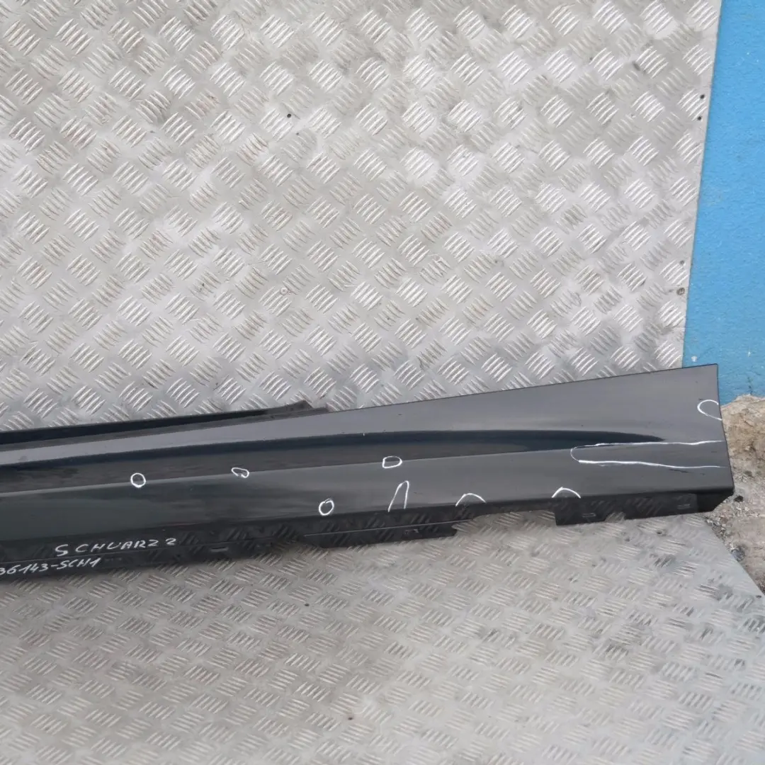 BMW 1 SERIES 1 E81 E82 E88 Sill Strip Side Skirt Left N/S Schwarz 2 Black - 668 - SKU 0036143-SCH1 - Part number 0036143-SCH1