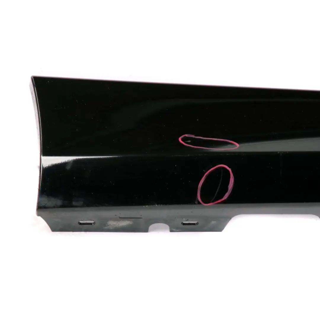 BMW E81 Side Skirt Sill Strip Left N/S E82 E88 Schwarz 2 Black - 668 - SKU 0036143-SCH8 - Part number 0036143