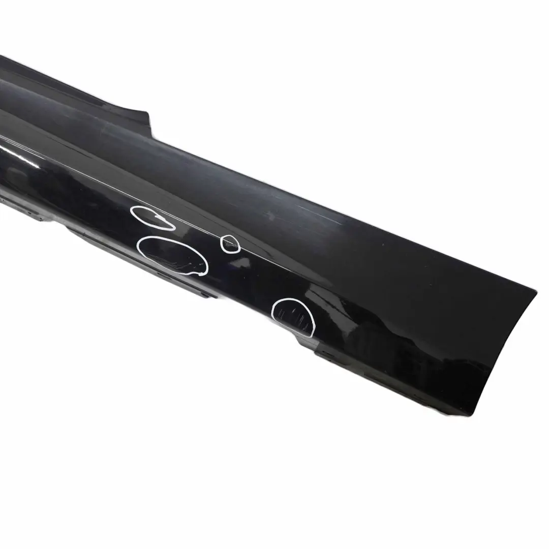 BMW E81 E82 Striscia Davanzale Laterale Sinistra E88 Schwarz Nero - 668 - SKU 0036143-SCH9 - Numero di parte 0036143