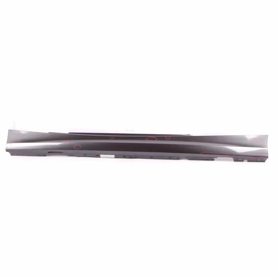 BMW E81 E82 Side Skirt Sill Strip Left N/S E88 Sparkling Graphite - A22 - SKU 0036143-SG - Part number 0036143