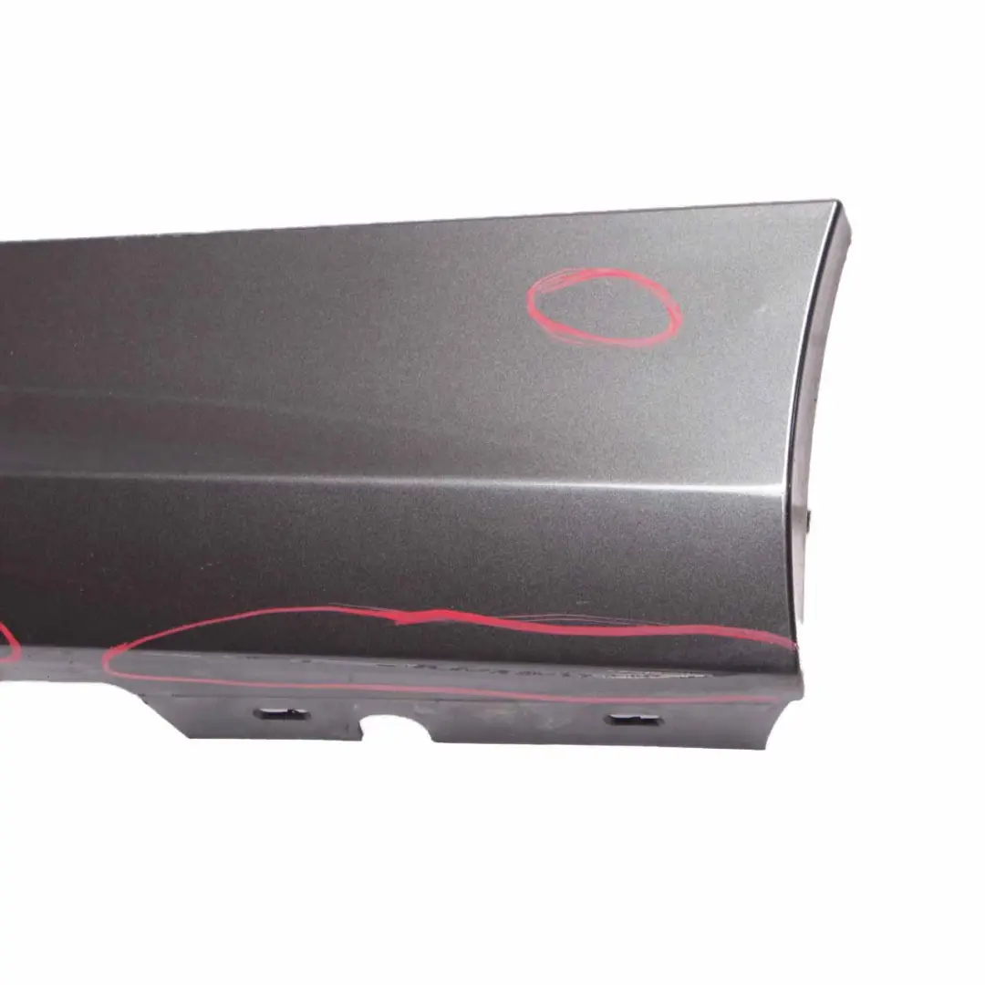 BMW E81 E82 Side Skirt Sill Strip Left N/S E88 Sparkling Graphite - A22 - SKU 0036143-SG - Part number 0036143