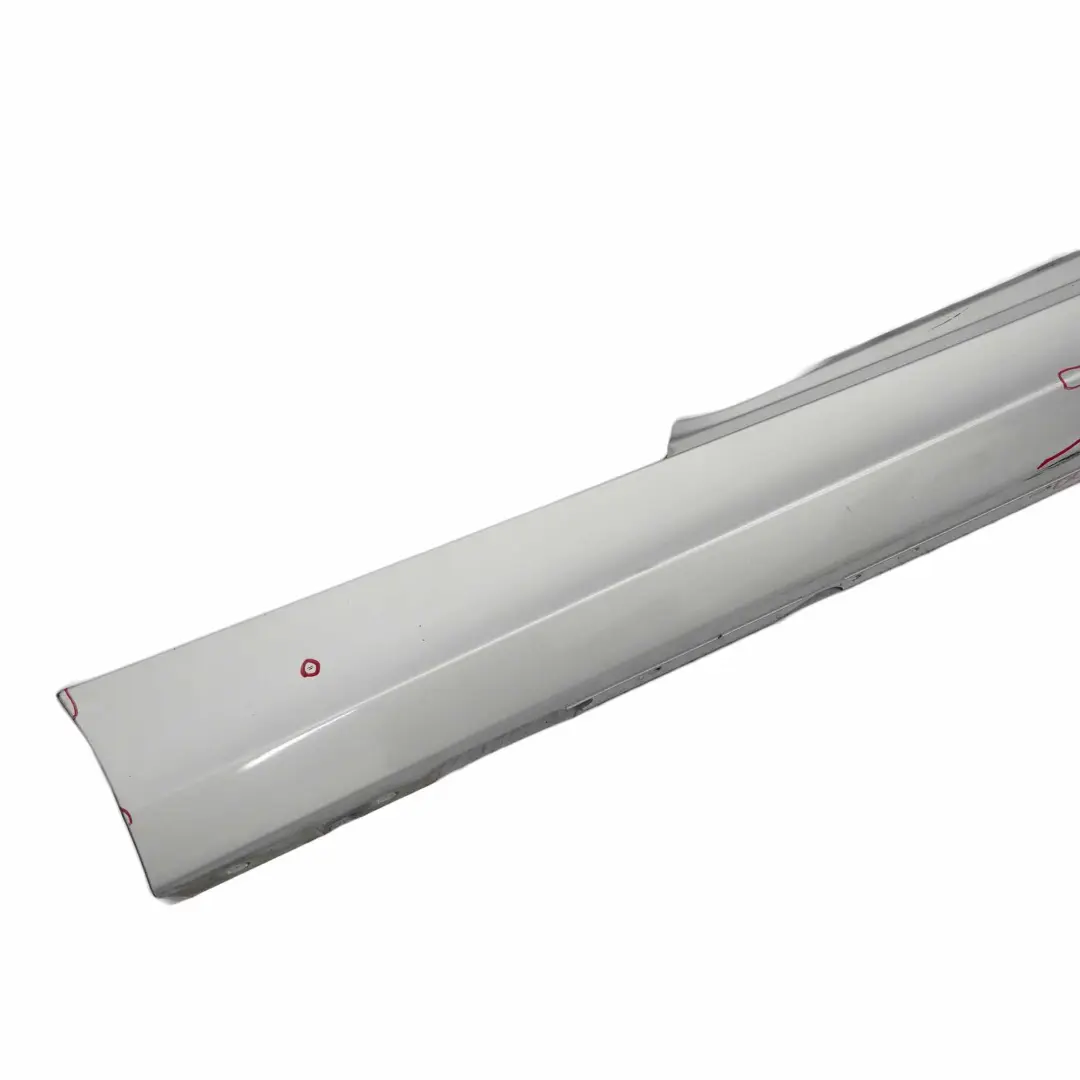 BMW E81 E82 Side Skirt Sill Strip Cover Left N/S Titansilber Titan Silver - 354 - SKU 0036143-TS8 - Part number 0036143