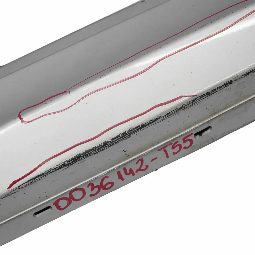 BMW E81 E82 Gonna Laterale Striscia Davanzale Sinistra Titansilber Titan Silver - SKU 0036143-TS8 - Numero di parte 0036143