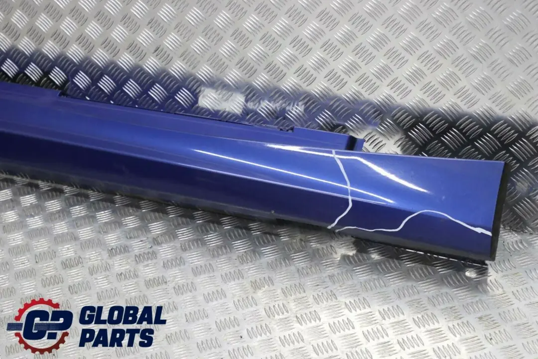 BMW E87 LCI Listello Portiera Apertura Gonna Destra Montegoblau Blu - A51 - SKU 0036144-MTB - Numero di parte 0036144