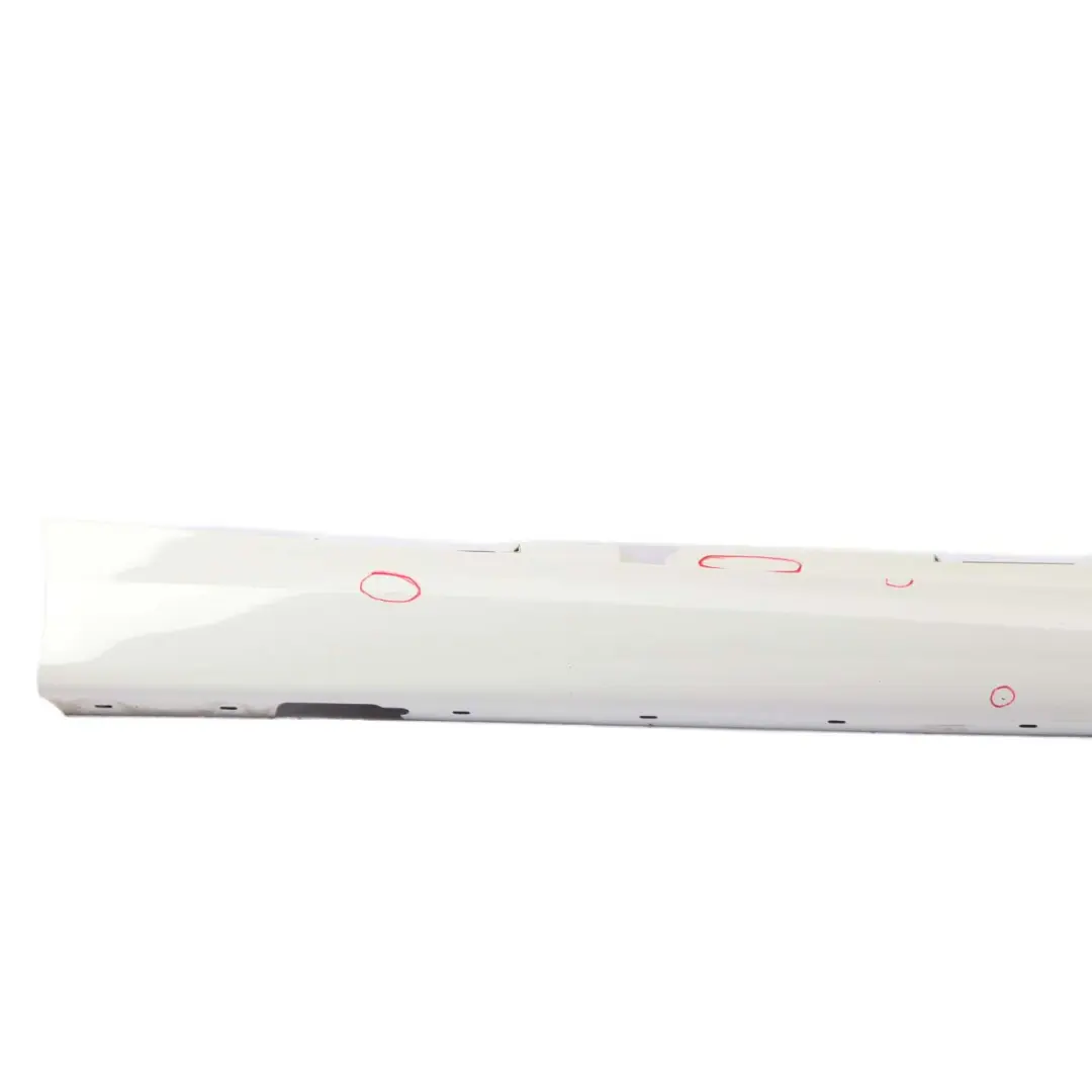 Sill Strip Side Skirt Right O/S M Sport Alpinweiss Alpine White 300 to BMW E87 LCI with Part number 0033556 BMW E87 LCI Sill Strip Side Skirt Right O/S M Sport Alpinweiss Alpine White 300 - SKU 0033556-AW - Part number 0033556