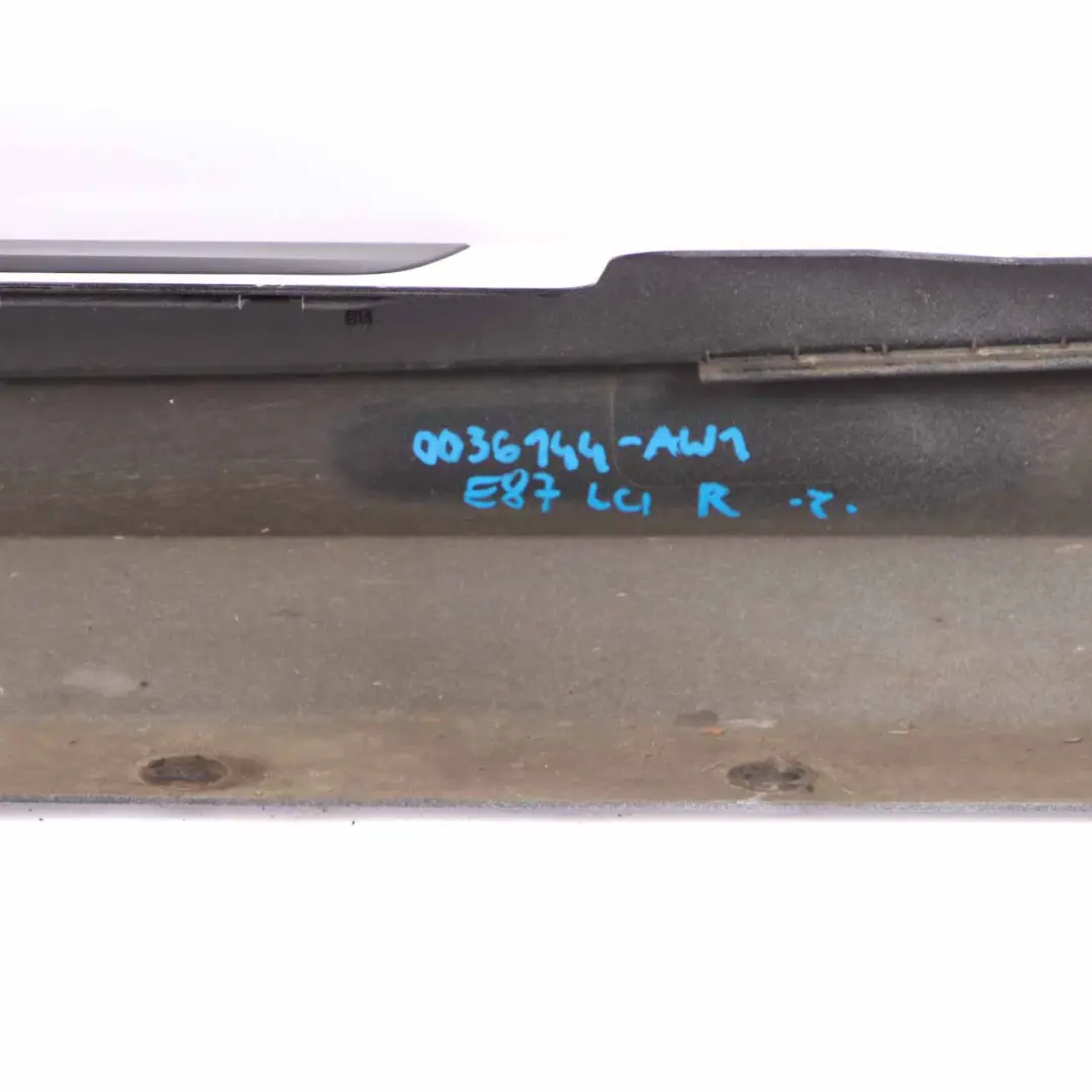 Side Skirt Sill Strip Right O/S Alpinweiss Alpine White - 300 to BMW E87 LCI with Part number 0036144 BMW E87 LCI Side Skirt Sill Strip Right O/S Alpinweiss Alpine White - 300 - SKU 0036144-AW1 - Part number 0036144