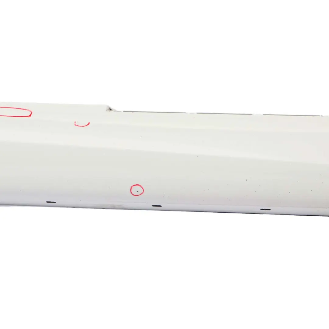 BMW E87 LCI Sill Strip Side Skirt Right O/S M Sport Alpinweiss Alpine White 300 - SKU 0033556-AW - Part number 0033556