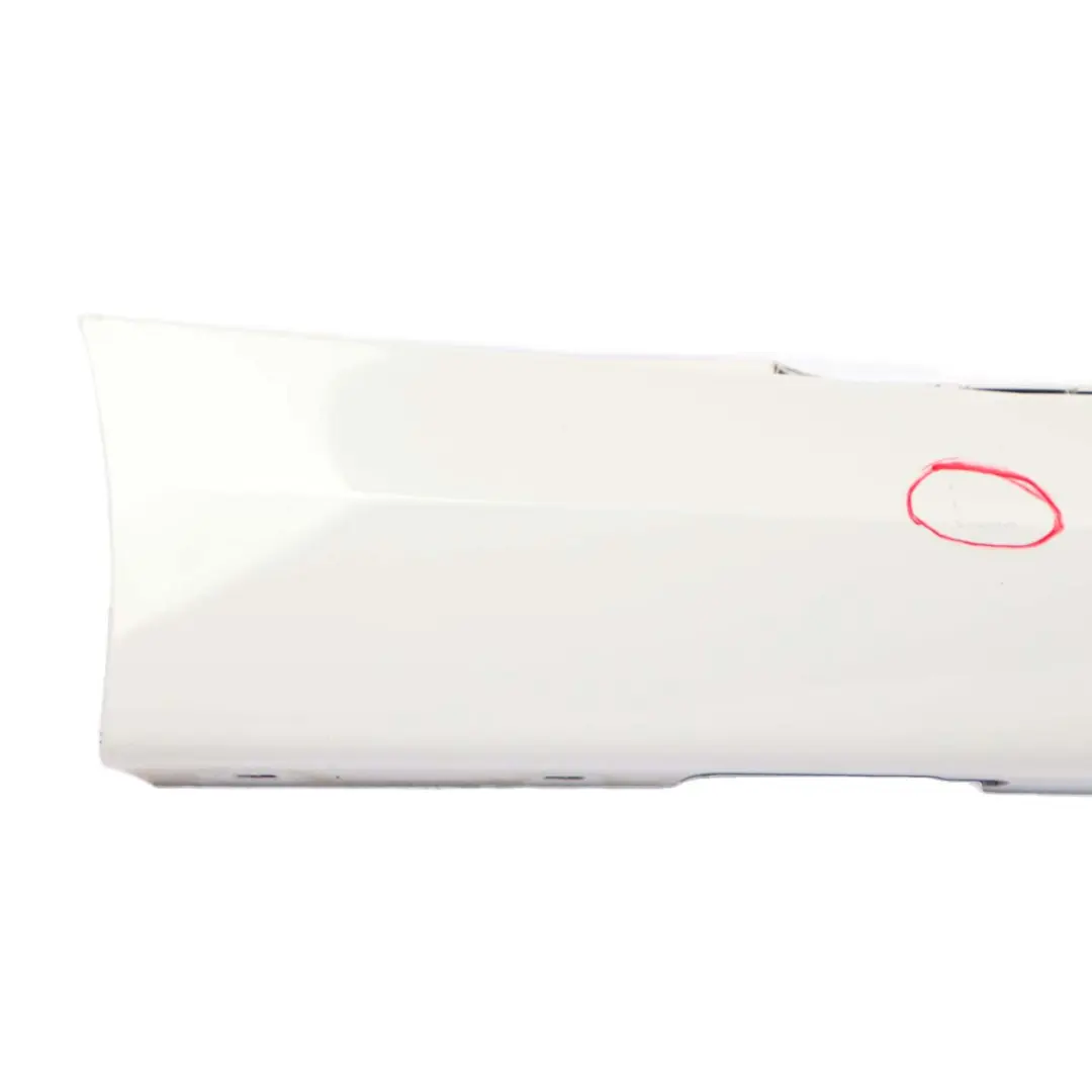 BMW E87 LCI Sill Strip Side Skirt Right O/S M Sport Alpinweiss Alpine White 300 - SKU 0033556-AW - Part number 0033556