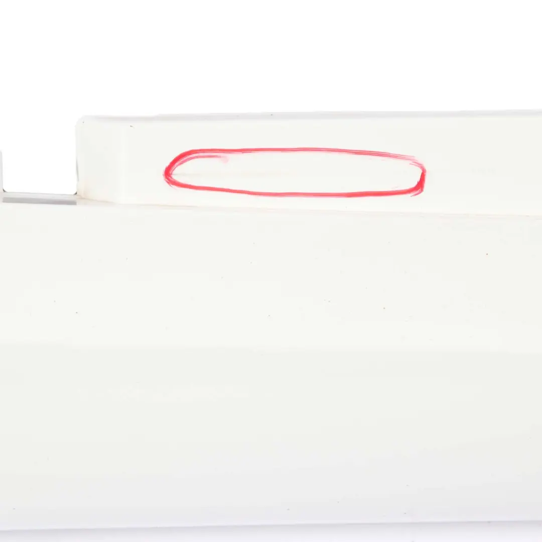 BMW E87 LCI Sill Strip Side Skirt Right O/S M Sport Alpinweiss Alpine White 300 - SKU 0033556-AW - Part number 0033556