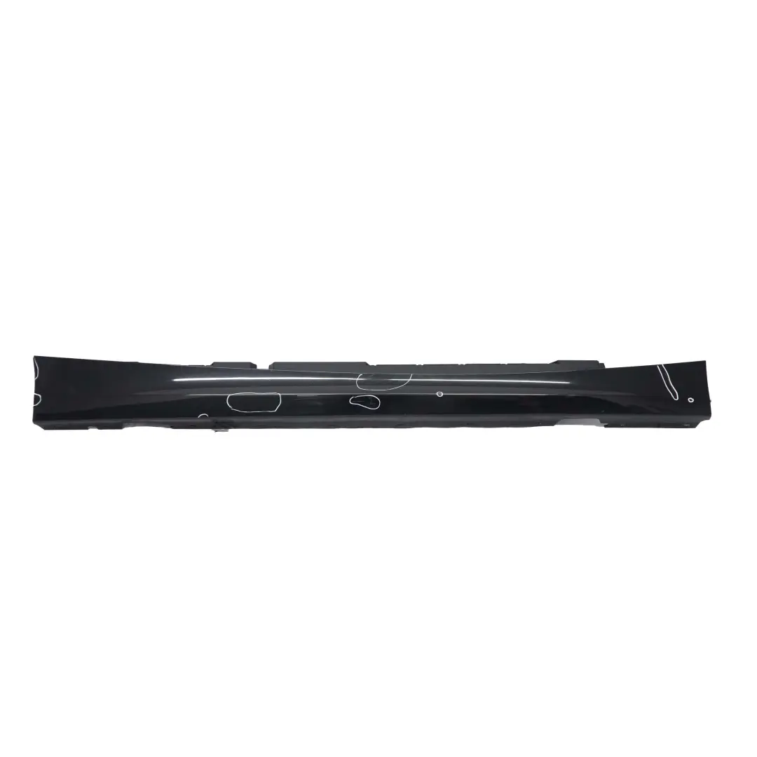 BMW E87 LCI Sill Strip Faldon Lateral Derecho Negro Zafiro Metalizado - 475 - SKU 0036144-BS2 - Número de pieza 0036144
