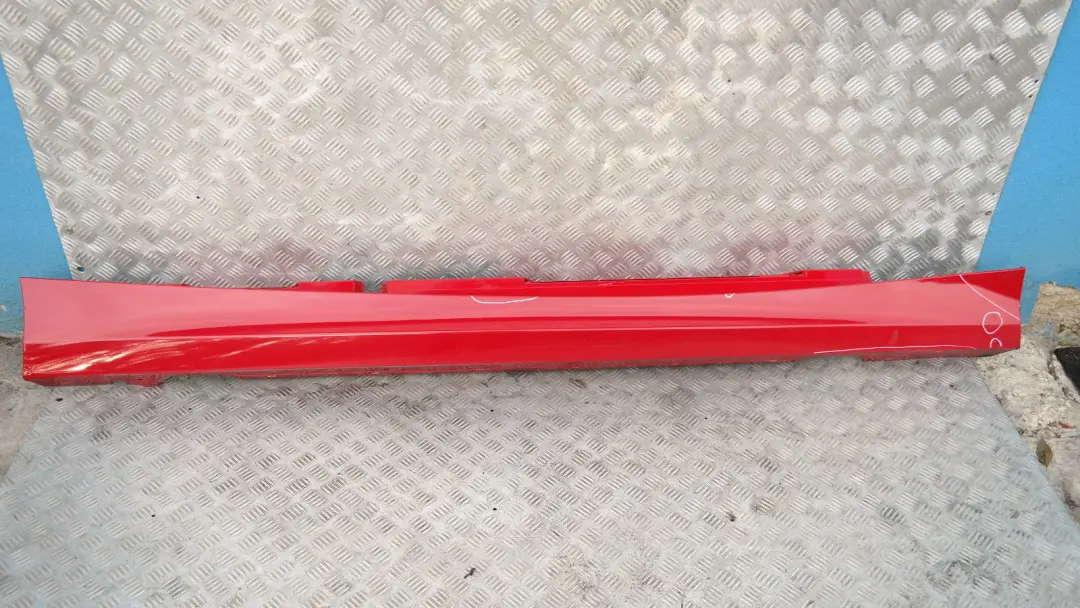 BMW E87 LCI Sill Strip Side Skirt Right O/S Karmesinrot Rot Red A61 0036144 - SKU 0036144-KAR2 - Part number 51770036144