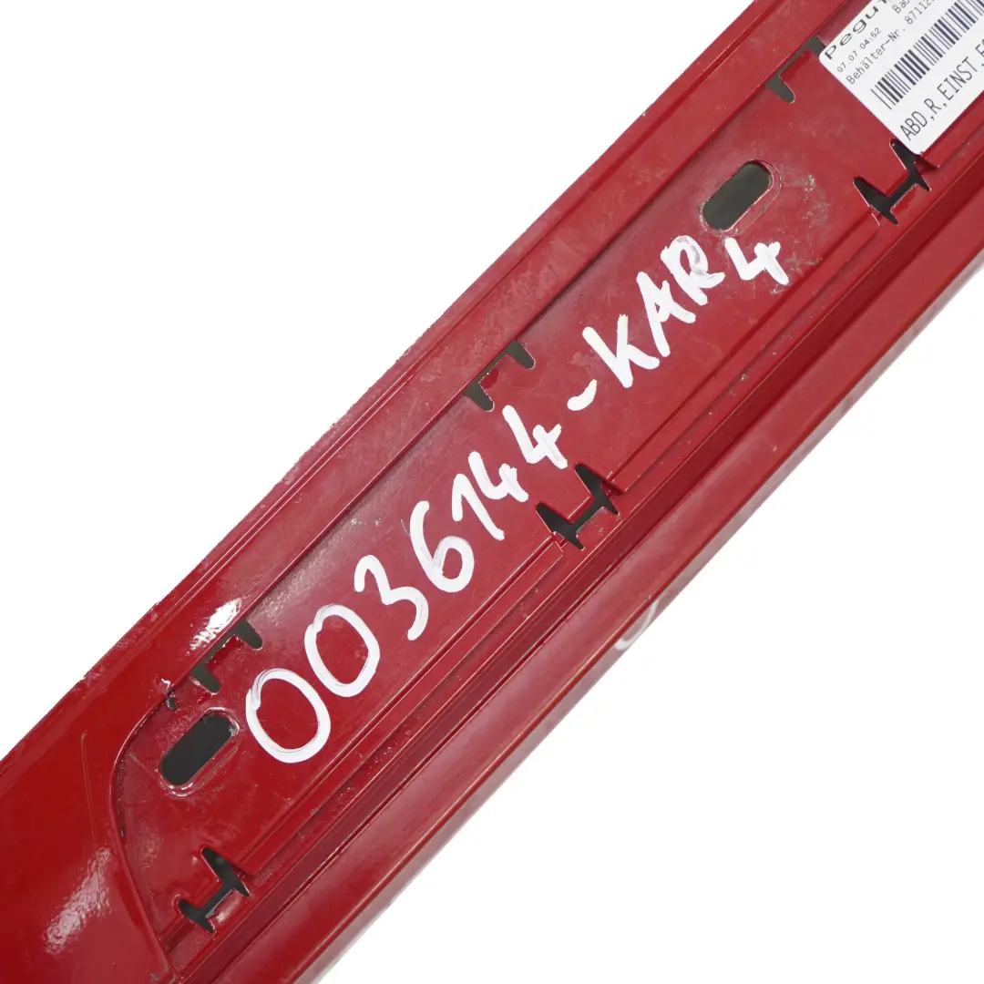 Sill Strip Side Skirt Right O/S Karmesinrot Rot Red - A61 to BMW 1 E87 LCI with Part number 0036144 BMW 1 E87 LCI Sill Strip Side Skirt Right O/S Karmesinrot Rot Red - A61 - SKU 0036144-KAR4 - Part number 0036144