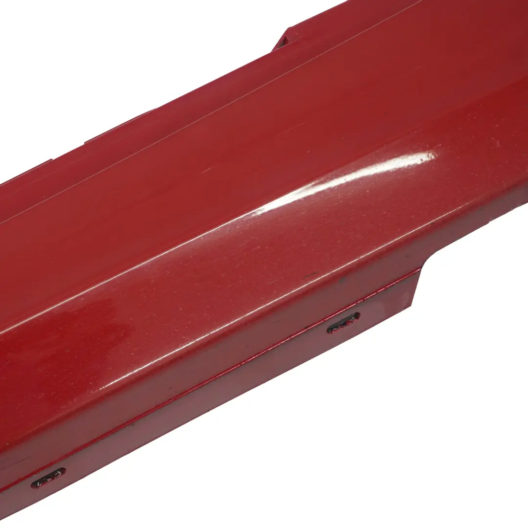 BMW 1 SERIES E87 LCI Sill strip side skirt right O/S Karmesinrot Rot Red A61 - SKU 0036144-KAR - Part number 51770036144