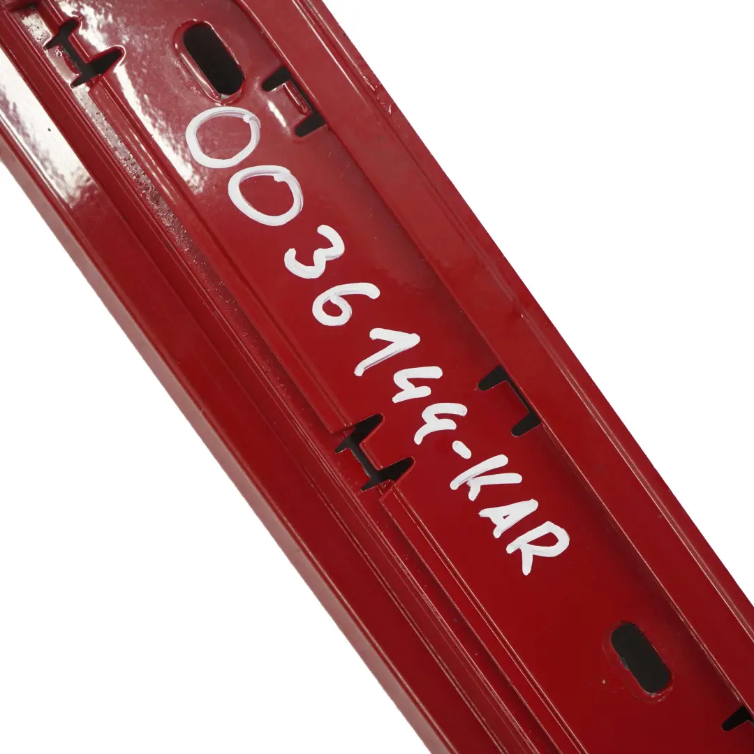 BMW 1 SERIES E87 LCI Sill strip side skirt right O/S Karmesinrot Rot Red A61 - SKU 0036144-KAR - Part number 51770036144
