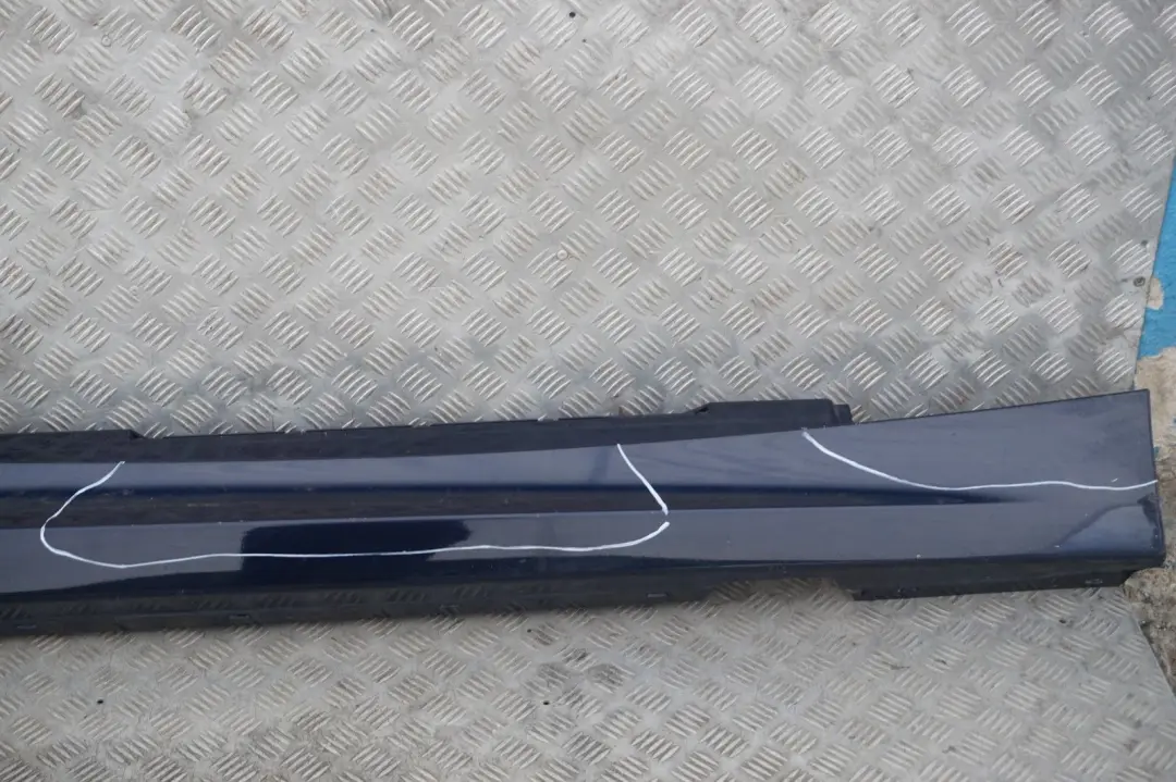 BMW 1 er E87 LCI Schwellerleiste Blende Schweller Rechts Monacoblau Blau A35 - SKU 0036144-MB4 - Teilenummer 51770036144