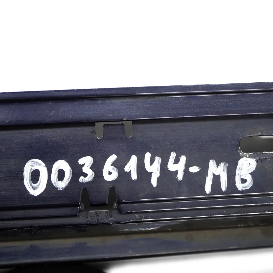 Sill strip side skirt right O/S MONACOBLAU BLAU BLUE - A35 to BMW 1 SERIES E87N LCI with Part number 51770036144 BMW 1 SERIES E87N LCI Sill strip side skirt right O/S MONACOBLAU BLAU BLUE - A35 - SKU 0036144-MB - Part number 51770036144