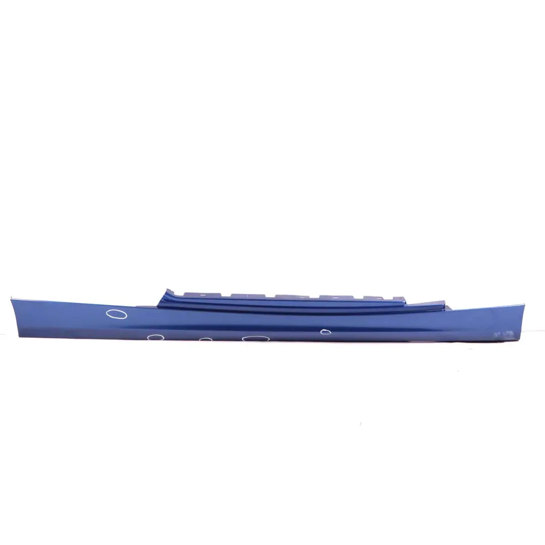 BMW E81 E82 Sill Strip Side Skirt Right O/S Montegoblau Montego Blau - A51 - SKU 0036142-MTB2 - Part number 0036142