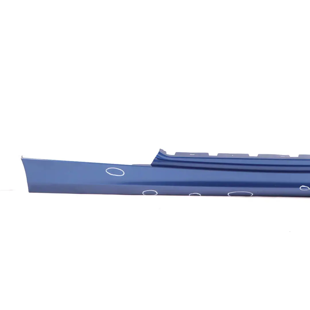 BMW E81 E82 Sill Strip Side Skirt Right O/S Montegoblau Montego Blau - A51 - SKU 0036142-MTB2 - Part number 0036142