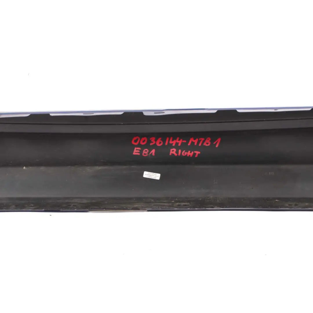 BMW E81 E82 Sill Strip Side Skirt Right O/S Montegoblau Montego Blau - A51 - SKU 0036142-MTB2 - Part number 0036142