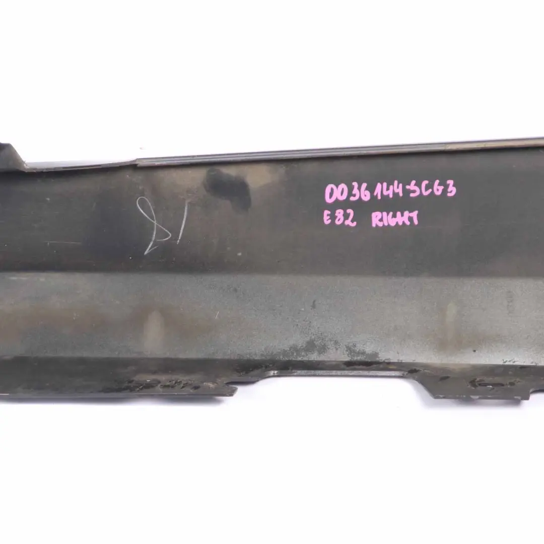 Side Skirt Sill Strip Right O/S Spacegrau Space Grey Metallic - A52 to BMW E81 E82 with Part number 0036142 BMW E81 E82 Side Skirt Sill Strip Right O/S Spacegrau Space Grey Metallic - A52 - SKU 0036142-SCG1 - Part number 0036142