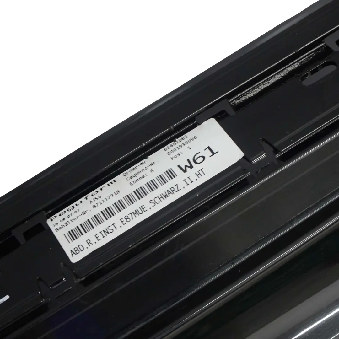  Seuil De Porte BMW E87 LCI E87 Jupe Latérale Droite Schwarz II 2 Noir - SKU 0036144-SCH2 - Numéro de pièce 0036144-SCH2