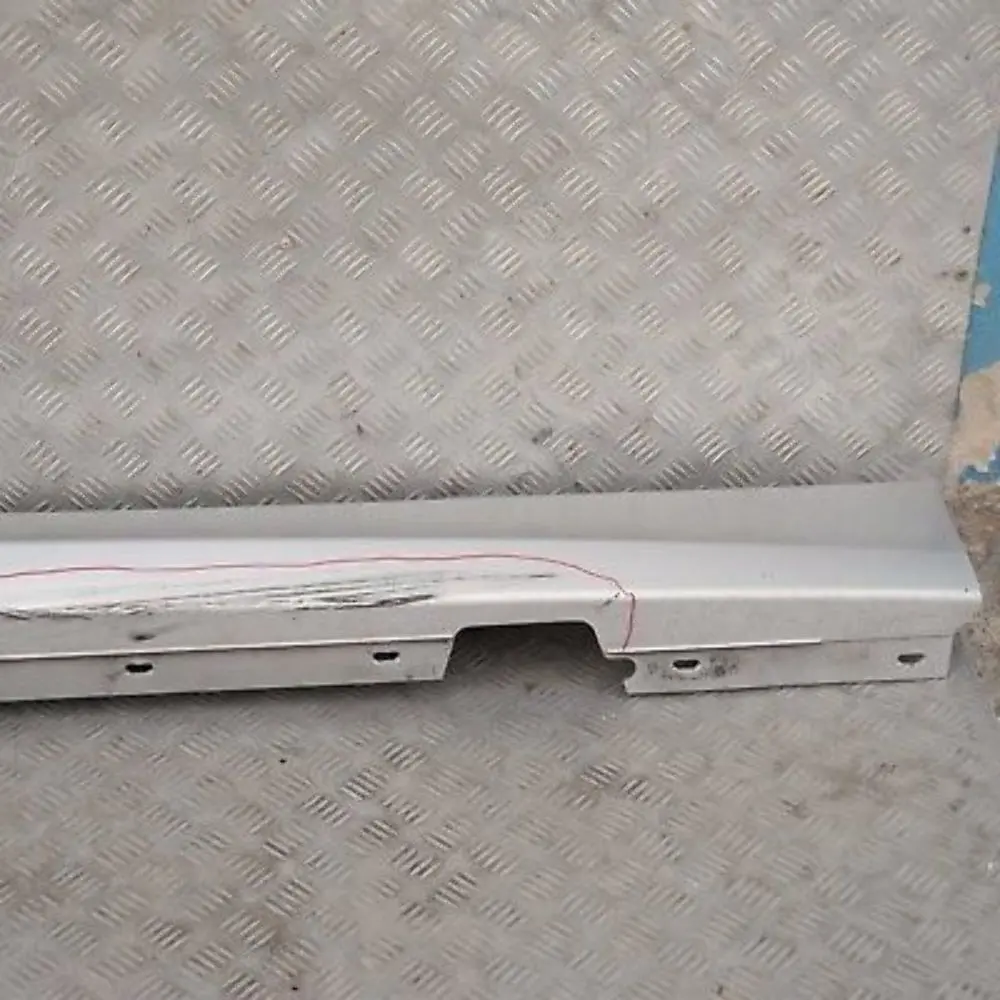 BMW E87 LCI Listello Portiera Apertura Gonna Destra Argento-Titanio - SKU 0036144-TS9 - Numero di parte 51770036144