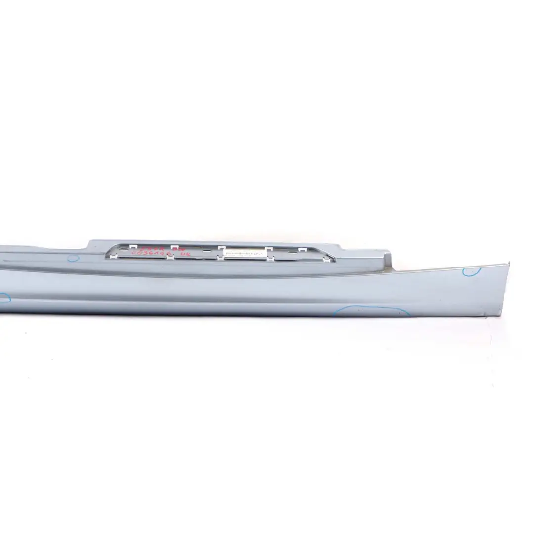 BMW 1 E87 LCI Right O/S Sill Strip Side Skirt Bluewater Blue Blau Water - 896 - SKU 0036144-WB - Part number 0036144