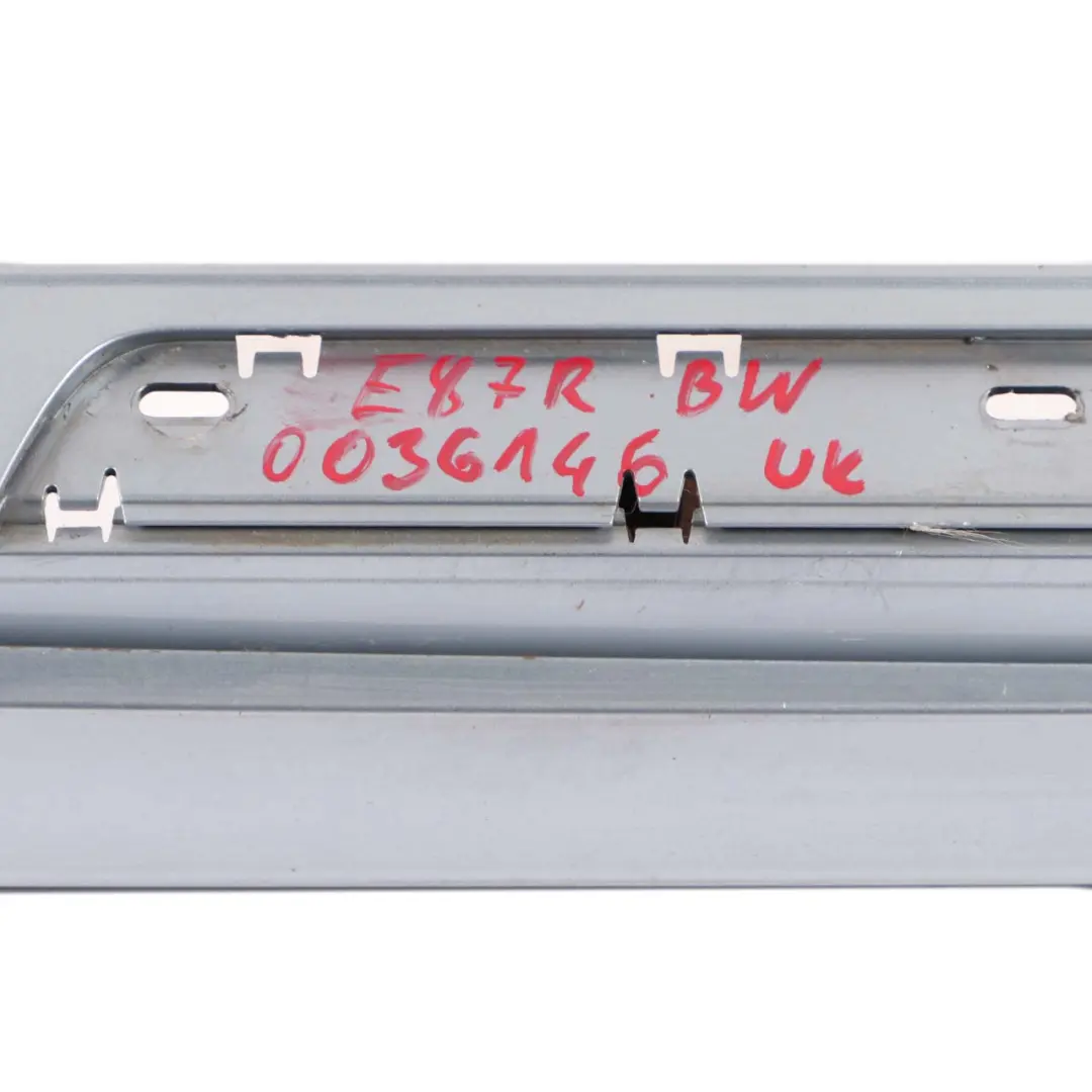 BMW 1 E87 LCI Right O/S Sill Strip Side Skirt Bluewater Blue Blau Water - 896 - SKU 0036144-WB - Part number 0036144