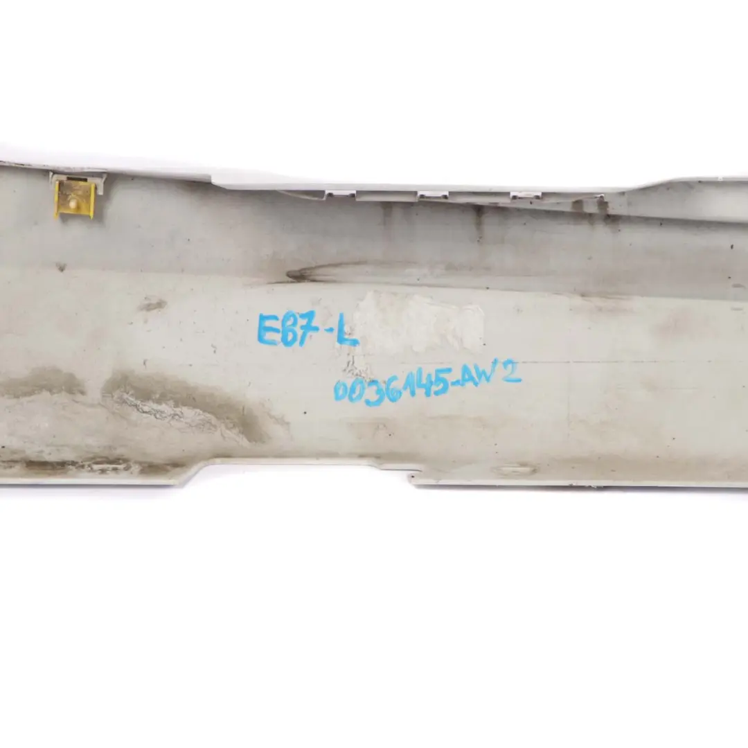 Sill Strip Side Skirt Left N/S Alpinweiss III White - 300 to BMW E87 LCI with Part number 0036145 BMW E87 LCI Sill Strip Side Skirt Left N/S Alpinweiss III White - 300 - SKU 0036145-AW2 - Part number 0036145