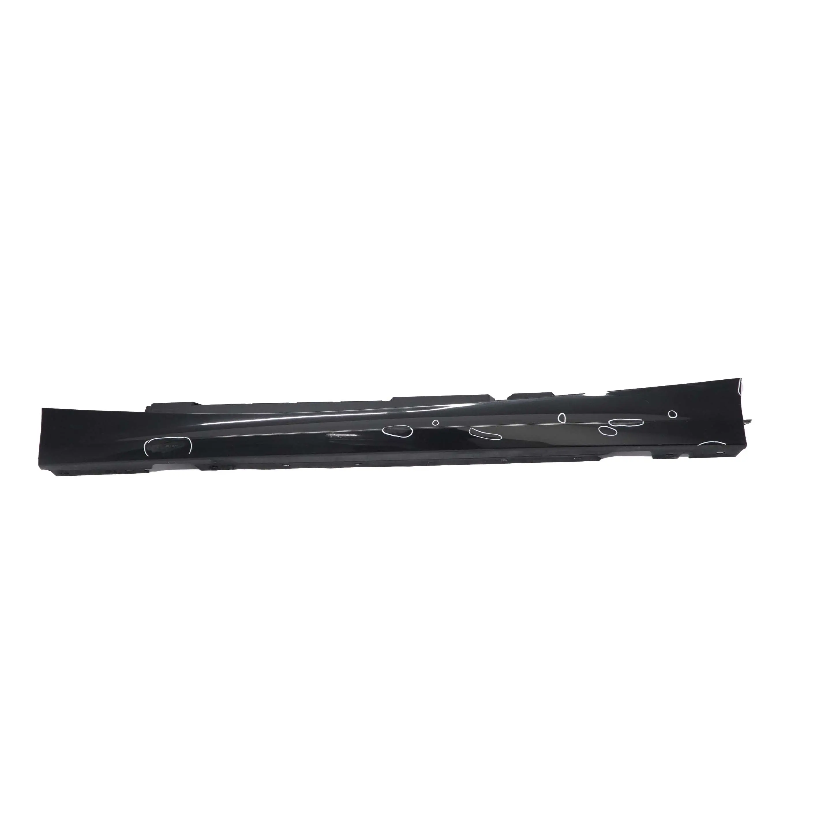 BMW E87 LCI Sill Strip Side Skirt Left N/S Black Sapphire Metallic - 475