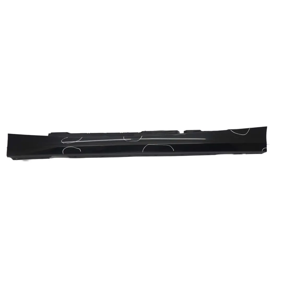 BMW E87 LCI Side Skirt Left N/S Sill Strip Black Sapphire Metallic - 475 - SKU 0036145-BS7 - Part number 0036145