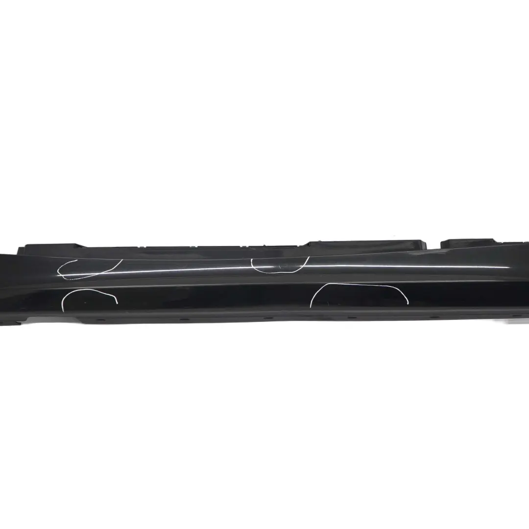 BMW E87 LCI Side Skirt Left N/S Sill Strip Black Sapphire Metallic - 475 - SKU 0036145-BS7 - Part number 0036145