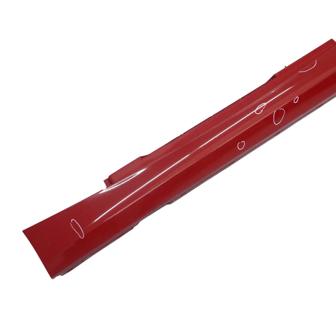 Sill Strip Side Skirt Left N/S Karmesinrot Crimson Red - A61 to BMW 1 E87 LCI with Part number 0036145 BMW 1 E87 LCI Sill Strip Side Skirt Left N/S Karmesinrot Crimson Red - A61 - SKU 0036145-KAR6 - Part number 0036145