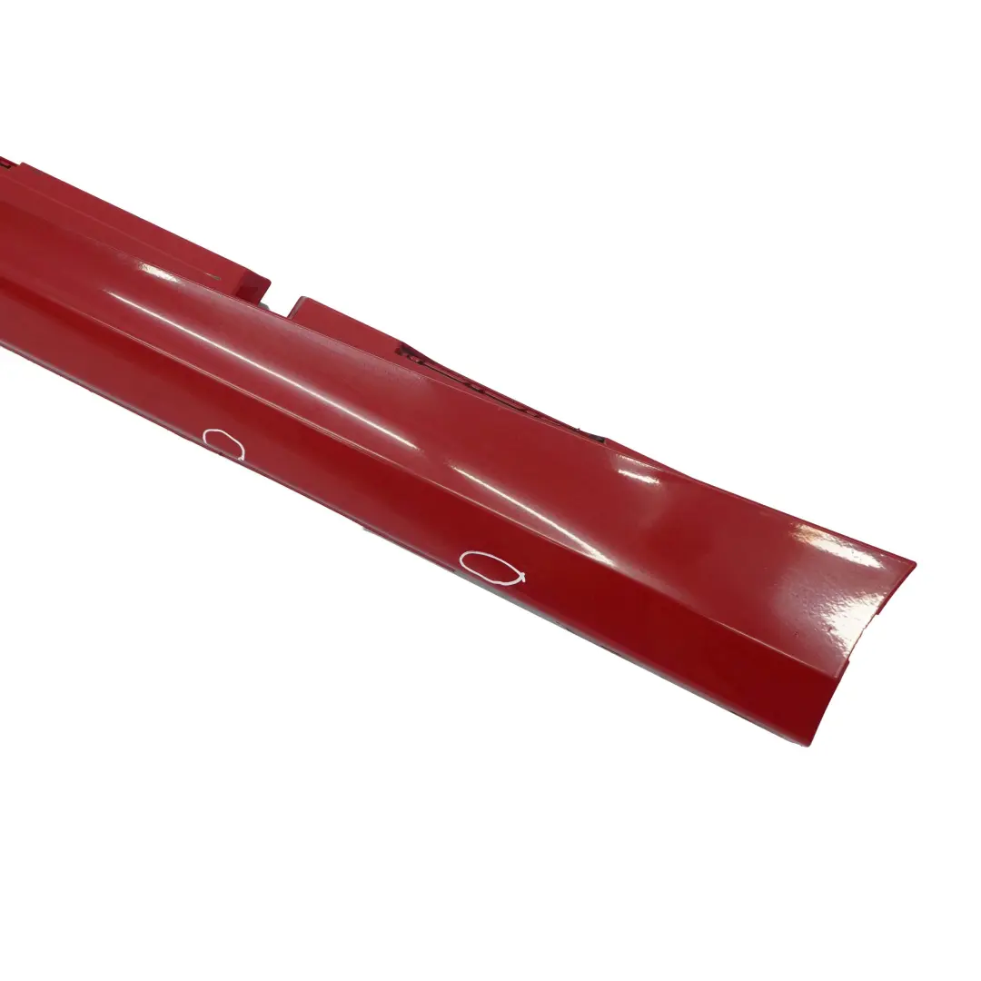 BMW E87 LCI E87N Faldón lateral izquierdo Karmesinrot Rot Red A61 - SKU 0036145-KAR - Número de pieza 51770036145
