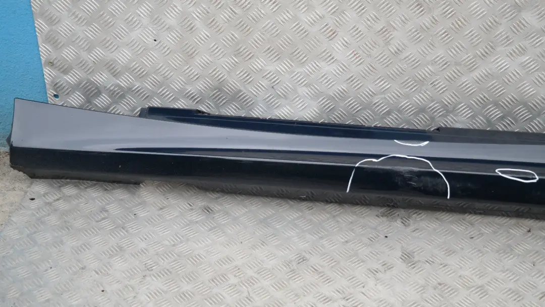 BMW E87 LCI Einstiegsleisten Seitenschweller Links Monacoblau Metallic - A35 - SKU 0036145-MB2 - Teilenummer 51770036145