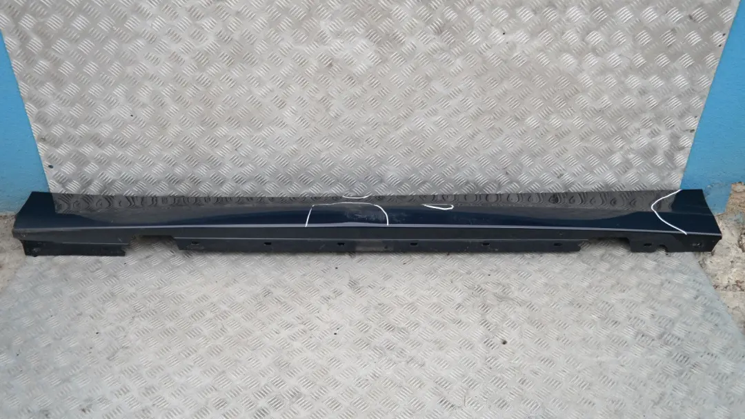 Sill Strip Side Skirt Left N/S Monacoblau Metallic - A35 to BMW E87 LCI with Part number 51770036145 BMW E87 LCI Sill Strip Side Skirt Left N/S Monacoblau Metallic - A35 - SKU 0036145-MB2 - Part number 51770036145