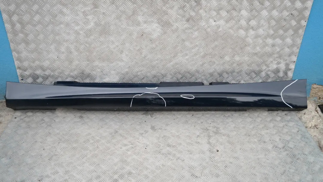 Sill Strip Side Skirt Left N/S Monacoblau Metallic - A35 to BMW E87 LCI with Part number 51770036145 BMW E87 LCI Sill Strip Side Skirt Left N/S Monacoblau Metallic - A35 - SKU 0036145-MB2 - Part number 51770036145
