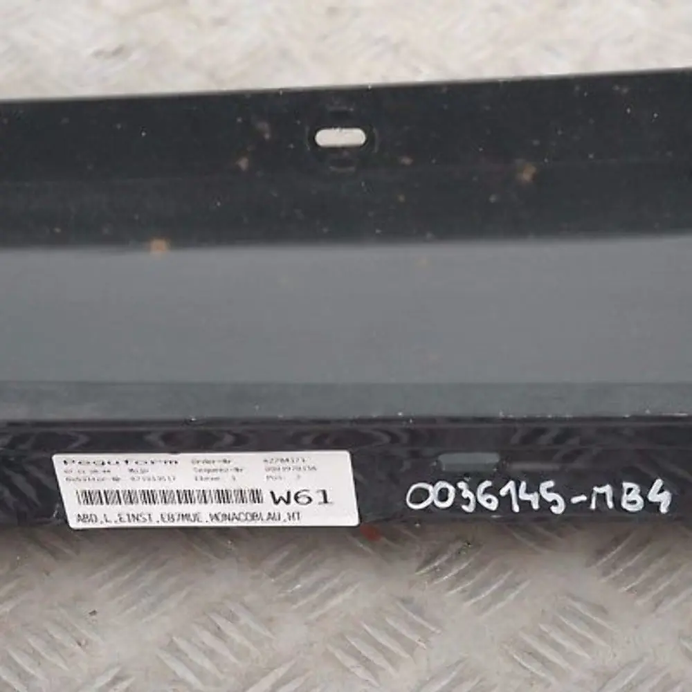Sill Strip Side Skirt Left N/S Monacoblau Metallic - A35 to BMW E87N LCI with Part number 36145 BMW E87N LCI Sill Strip Side Skirt Left N/S Monacoblau Metallic - A35 - SKU 0036145-MB4 - Part number 36145