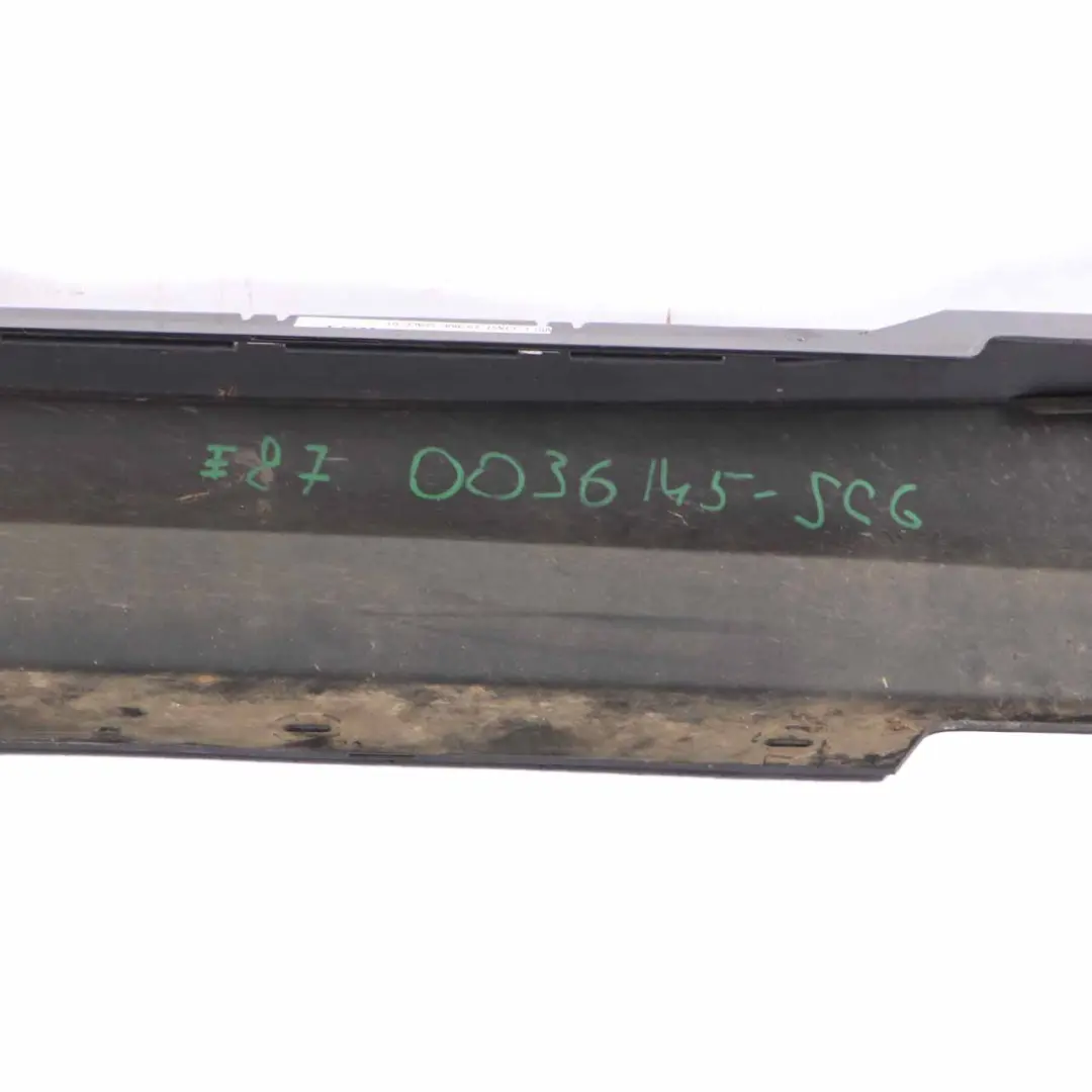 Sill Strip Side Skirt Left N/S Spacegrau Space Grau Grey - A52 to BMW E87 LCI with Part number 0036145 BMW E87 LCI Sill Strip Side Skirt Left N/S Spacegrau Space Grau Grey - A52 - SKU 0036145-SCG - Part number 0036145
