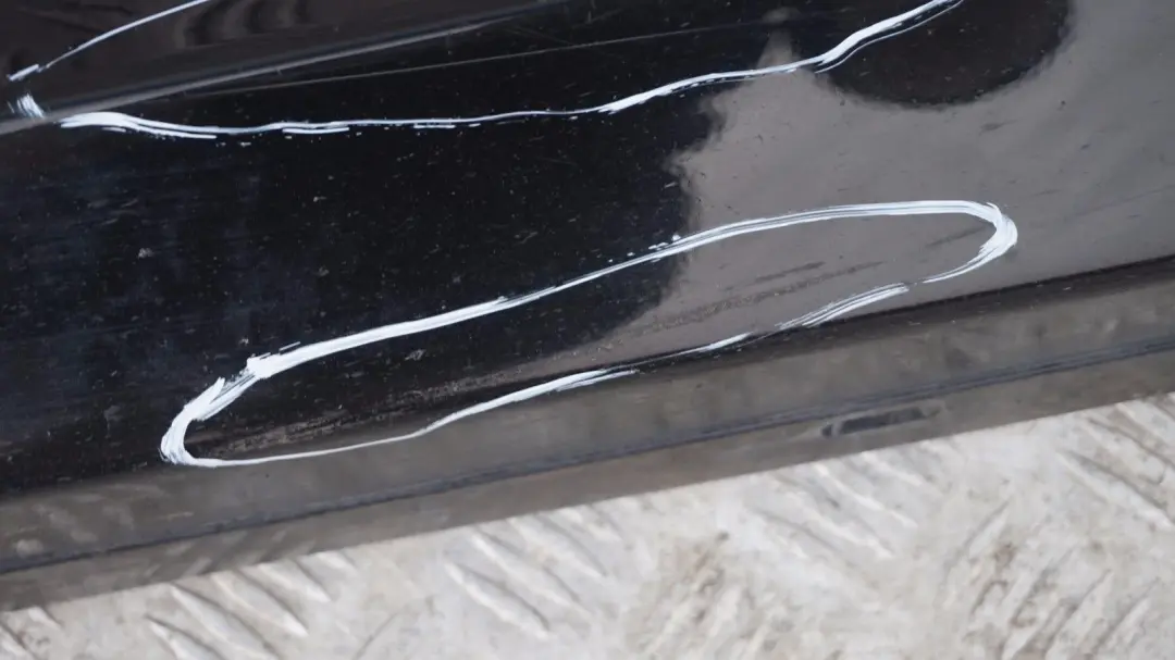 BMW E87 LCI Listello Portiera Apertura Gonna SX Nero - SKU 0036145-SCH10 - Numero di parte 36145