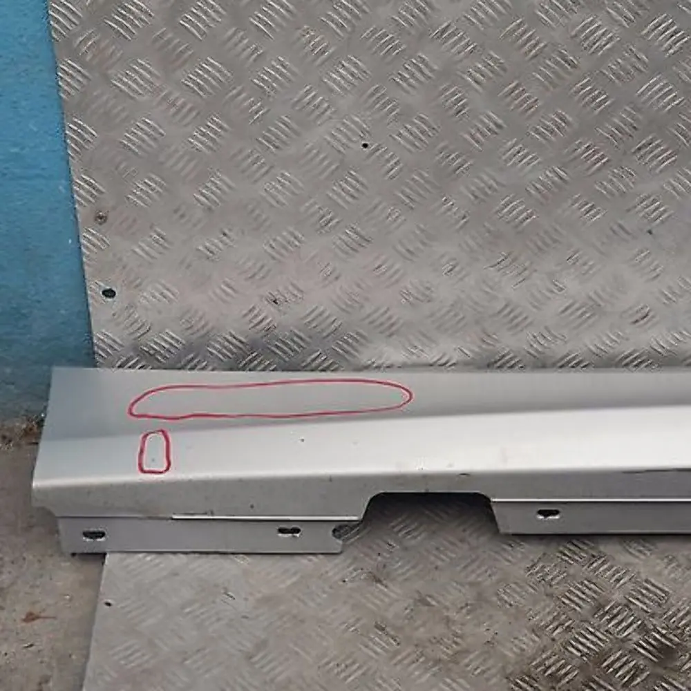 BMW E87 LCI Listello Portiera Apertura Gonna SX Argento-Titanio Sliber - SKU 0036145-TS8 - Numero di parte 36145