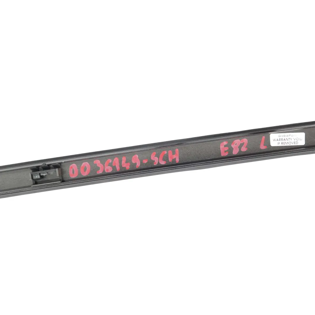 Left N/S Roof Moulding Railing Trim Schwarz 2 - 668 to BMW 1 Series E82 with Part number 0036149 BMW 1 Series E82 Left N/S Roof Moulding Railing Trim Schwarz 2 - 668 - SKU 0036149-SCH - Part number 0036149