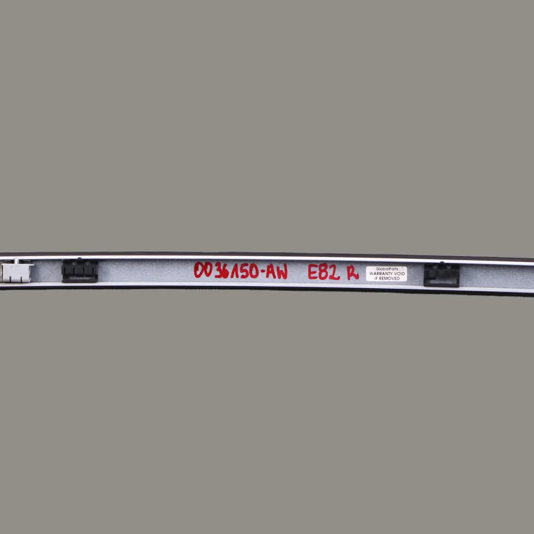 BMW 1 Series E82 Right O/S Roof Moulding Railing Trim Alpinweiss Alpine White - SKU 0036150-AW - Part number 0036150