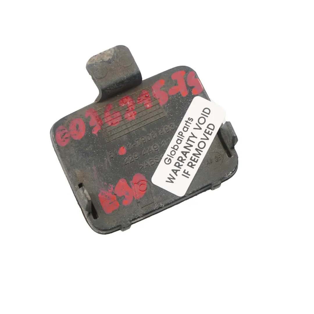 BMW E90 M Pakiet Zaślepka Haka Zderzaka Przednia Przód Srebrna 7906493 - SKU 0036215-TS - Numer Części 0036215