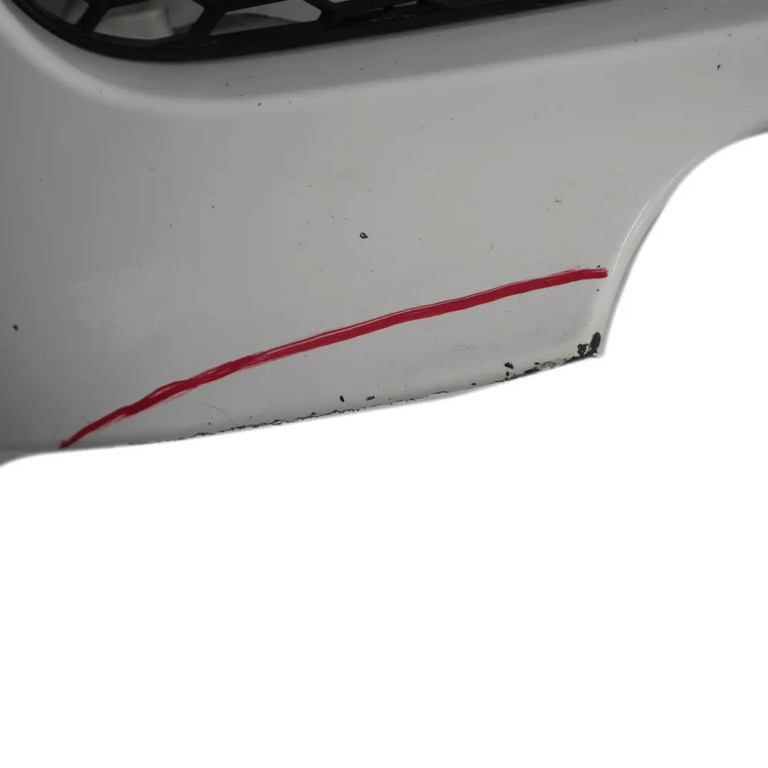 BMW E82 E88 Front Bumper M Sport Look Trim Panel Alpinweiss Alpine White - 300 - SKU 8057506-AW - Part number 8057506