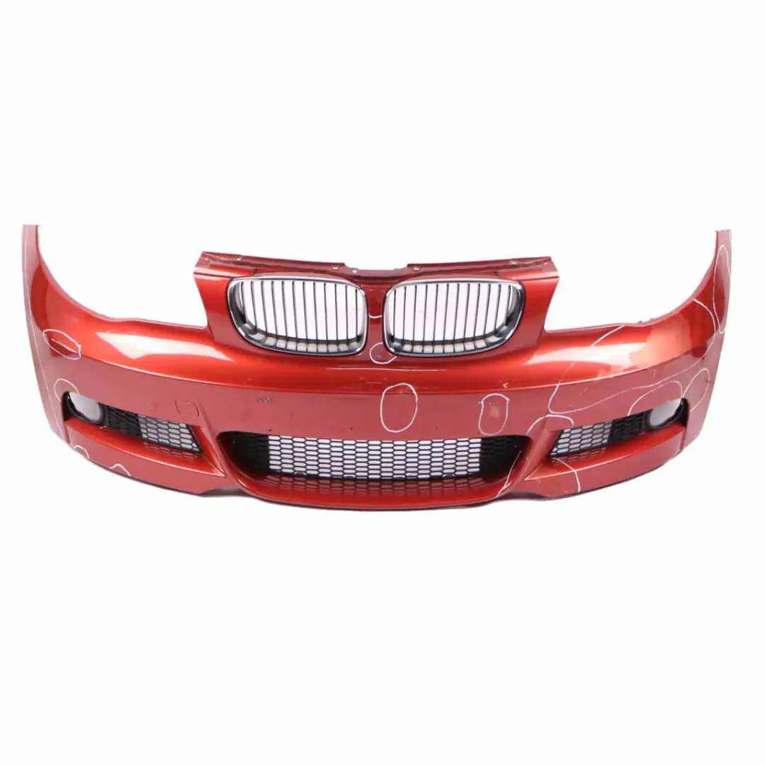 Front Bumper M Sport Trim Panel Sedonarot Red Metallic - A79 to BMW E82 E88 with Part number 0036219 BMW E82 E88 Front Bumper M Sport Trim Panel Sedonarot Red Metallic - A79 - SKU 0036219-SED - Part number 0036219