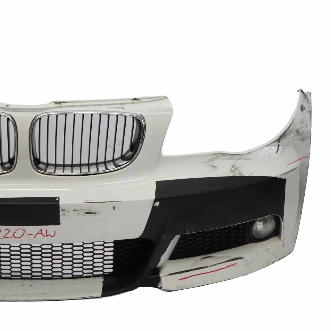  Front Bumper BMW E82 E88 M Sport PDC Trim Panel Alpinweiss Alpine White 3 - 300 - SKU 0036220-AW - Part number 0036220