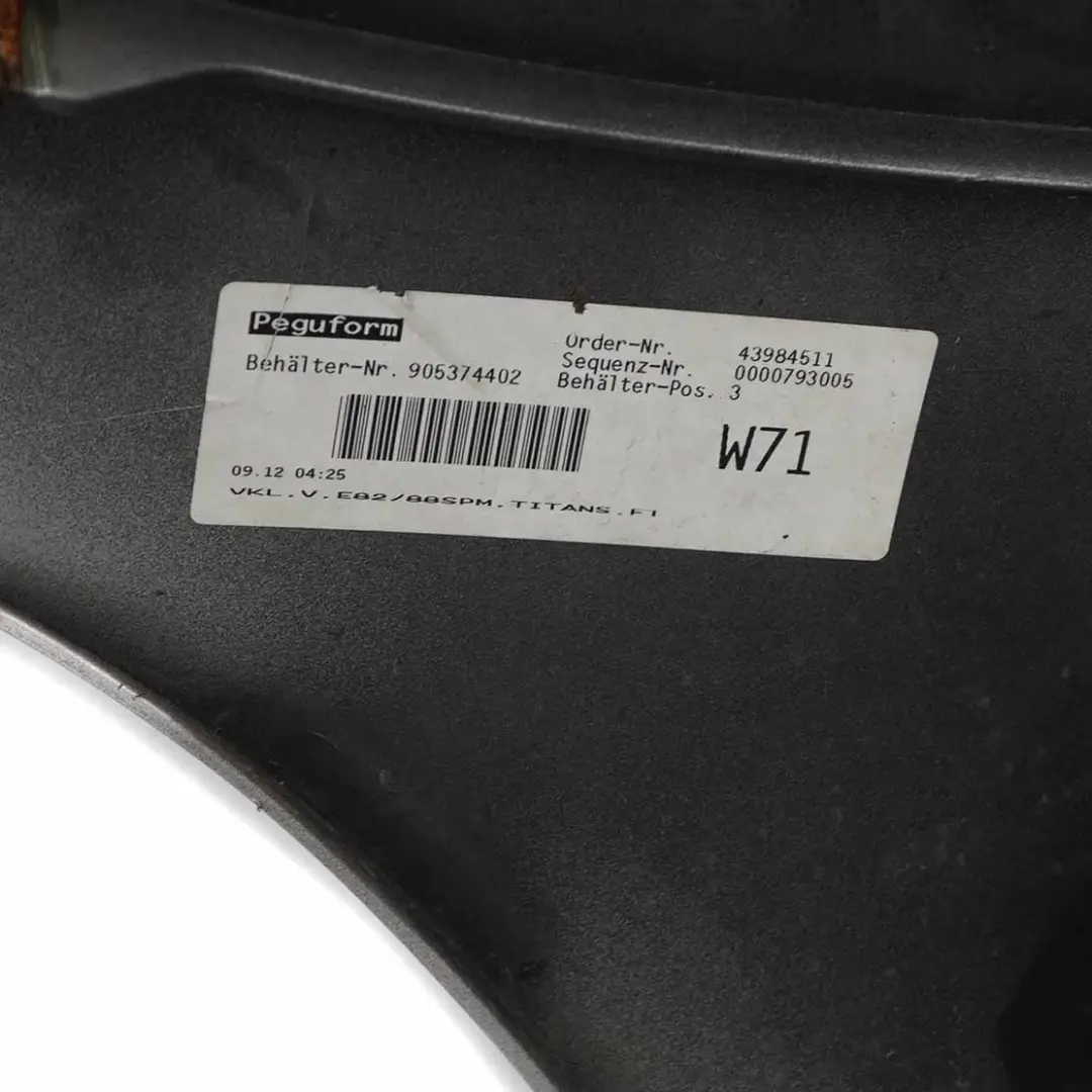  Front Bumper BMW E82 E88 M Sport PDC Trim Panel Titansilber Silver Metallic 354 - SKU 0036220-TS - Part number 0036220