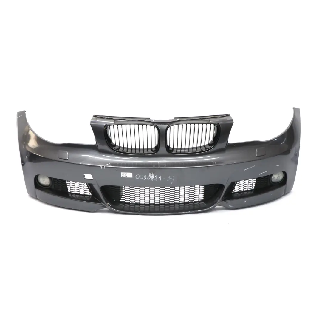 BMW E82 E88 M Sport Front Bumper Trim Panel Sparkling Graphite Metallic - A22 - SKU 0036221-SG - Part number 0036221