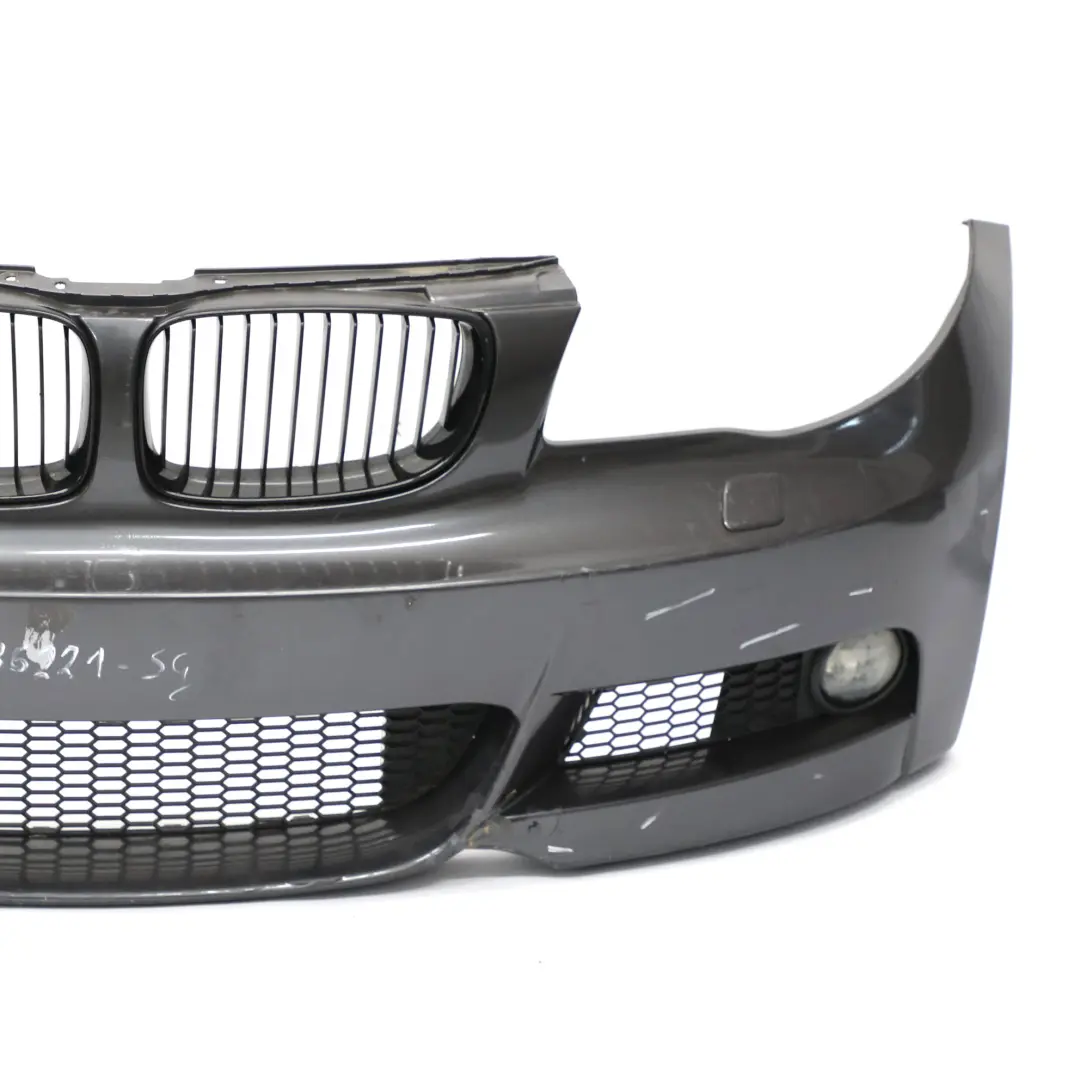 BMW E82 E88 M Sport Front Bumper Trim Panel Sparkling Graphite Metallic - A22 - SKU 0036221-SG - Part number 0036221